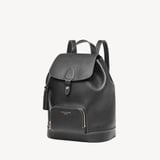 Hudson Small Backpack Black Milled Pebble