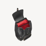 Hudson Small Backpack Black Milled Pebble