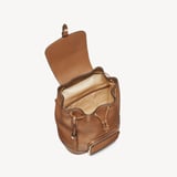 Hudson Small Backpack Tan Milled Pebble