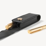 Duo Pen Case Black Soft Saffiano