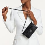 Mayfair® 2 Clutch Black Patent Croc