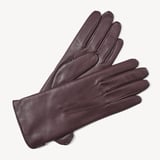 Women's Cashmere Lined Leather Gloves Fig Nappa