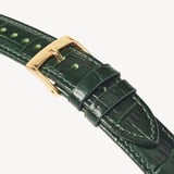 Mayfair® Classic Watch 23ct Gold Plated - Deep Shine Evergreen Croc