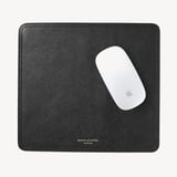 Travel Mouse Pad Black Soft Saffiano