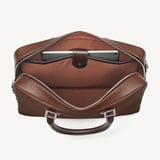 Mount Street Laptop Briefcase Tobacco Pebble