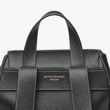 Hudson Medium Backpack Black Milled Pebble