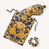 Silk Eye Mask Set Navy Signature Shield Pure Silk