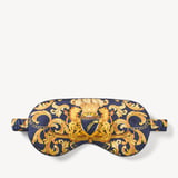 Silk Eye Mask Set Navy Signature Shield Pure Silk