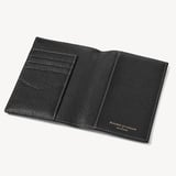 Hudson Passport Cover Black Milled Pebble
