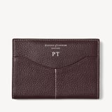 Hudson Passport Cover Wine Milled Pebble
