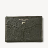 Hudson Passport Cover Forest Green Milled Pebble