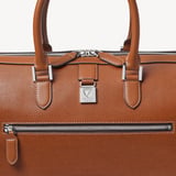 Connaught Flight Work Bag Tan Saffiano