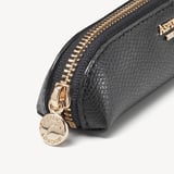 Baby Pen Case Black Soft Saffiano