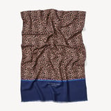 Merino & Silk Stole Leopard Print