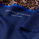 Merino & Silk Stole Leopard Print