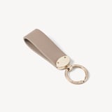 Oval Loop Keyring Moleskin Soft Saffiano
