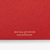 2026 A4 Week to View Leather Diary Cardinal Red Pebble