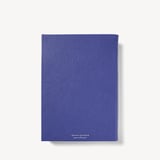 2026 A5 Week to View Leather Diary Cobalt Blue Pebble
