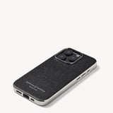 iPhone 15 Pro Case Black Saffiano