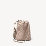 Soho Crossbody Pouch Moleskin Woven Leather