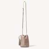 Soho Crossbody Pouch Moleskin Woven Leather