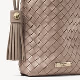 Soho Crossbody Pouch Moleskin Woven Leather