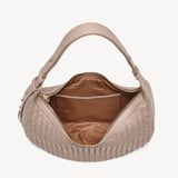 Soho Large Crescent Moleskin Woven Leather