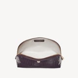 Classic Makeup Case Deep Shine Fig Small Croc