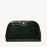 Classic Toiletry Bag Deep Shine Evergreen Small Croc