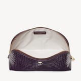 Classic Toiletry Bag Deep Shine Fig Small Croc