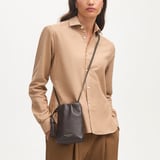 Soho Crossbody Pouch Chocolate Milled Pebble