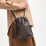 Soho Crossbody Pouch Chocolate Milled Pebble