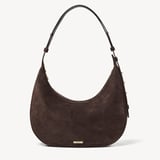Soho Large Crescent Chocolate Suede