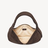 Soho Large Crescent Chocolate Suede