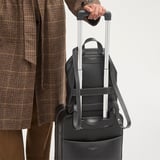 Hudson Small Backpack Black Milled Pebble