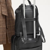 Hudson Medium Backpack Black Milled Pebble