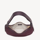 Soho Small Crescent Rich Claret Suede