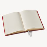 A5 Leather Bound Notebook Cardinal Red Pebble