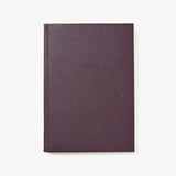 A5 Leather Bound Notebook Fig Pebble