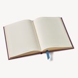 A5 Leather Bound Notebook Fig Pebble