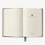 A5 Leather Bound Notebook Fig Pebble