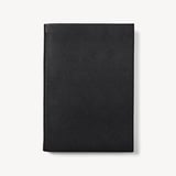 A5 Leather Bound Notebook Black Pebble