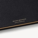 A5 Leather Bound Notebook Black Pebble