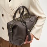 Hudson Midi Chocolate Milled Pebble