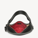 Soho Small Crescent Black Milled Pebble