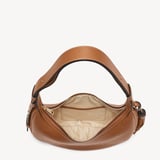 Soho Small Crescent Tan Milled Pebble