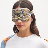 Silk Eye Mask Set Heritage Blue Signature Shield Pure Silk