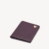 Double Fold Credit Card Holder Fig Pebble