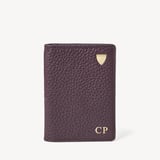 Double Fold Credit Card Holder Fig Pebble