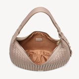 Soho Large Crescent Moleskin Woven Leather
